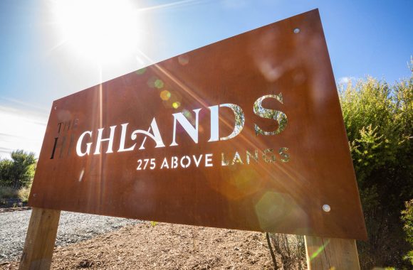 The Highlands subdivision sign