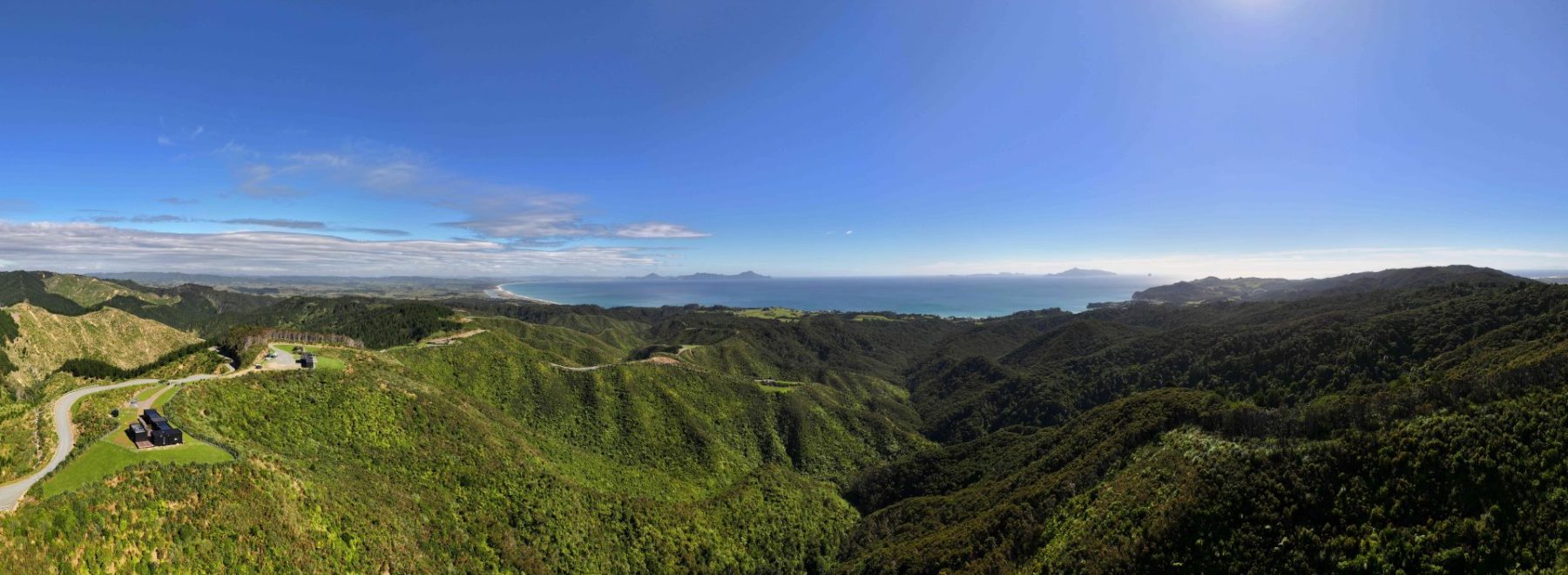 Wide angle view of subdivision